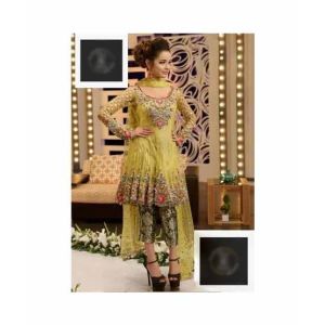 Bags & Deals Bridal Net Embroidery 3pcs Suit