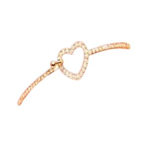 Scenic Accessories Golden Heart Metal Bangle (SAB-037)