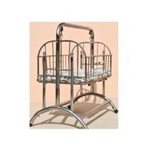 Easy Shop New Born Baby Chrome Swing Cradle