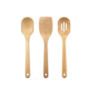 Easy Shop Wooden Cooking Spoon - Set of 3Pcs