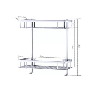 Easy Shop 2 Floor Home Metal Organizing Rack