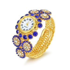 Karachi Shop Analog Women's Watch Gold/Blue