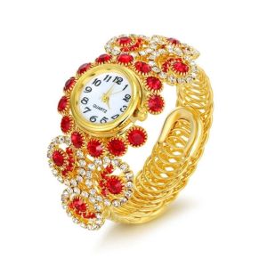 Karachi Shop Analog Women's Watch Gold/Red