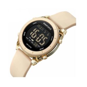 Naviforce Stylish Digits Watch For Women Cream (nf-7108-3)