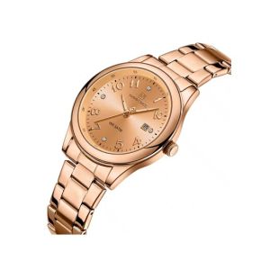 Navifoce Glamour Watch For Women Rose Golden (NF-5059-3)