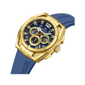 Naviforce Edge Chronograph Watch For Men Blue Gold (NF-8063-6)