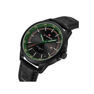 Naviforce Sophisti Date Watch For Men Black Green (NF-9248-10)