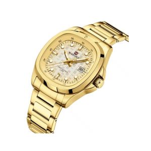 Naviforce Date Precision Watch For Men Golden (NF-9240-1)