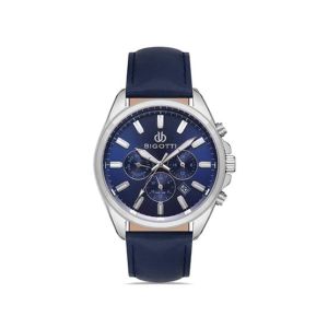 Bigotti Leather Men's Watch Blue (BG.1.10329-2)