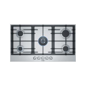 Bosch Series 6 90cm Stainless Steel Gas Hob (PCQ9B5O90M)