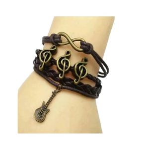 Scenic Accessories Brown Leather Guitar Bracelet (SAB-006)