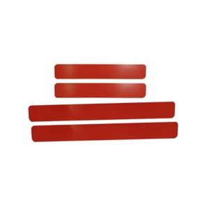 G-Mart Anti Scratch Car Stickers - Red Pack Of 4