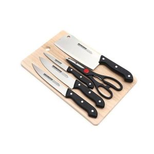 G-Mart Steel Blade Knife Set With Cutting Board