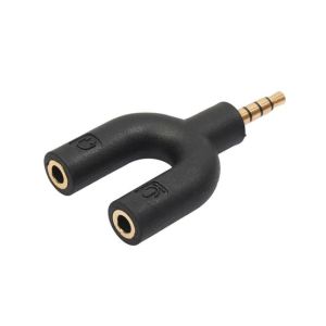 G-Mart 3.5mm Stereo Splitter U Shape Audio Converter