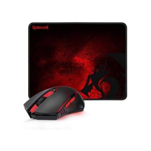 Redragon Wireless Gaming Mouse and Mouse Pad Combo (M601-WL-BA)