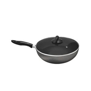 Cambridge Non Stick Long Handle Wok With Glass Lid 26 Cm (NWT826L)