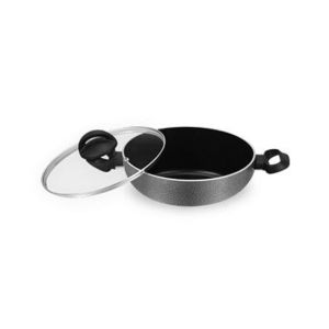 Cambridge Non Stick Wok Two Side Handles With Glass Lid 24 Cm (NWT824)