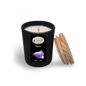 Aromaflick Desire Soy Glass Candle - Black 