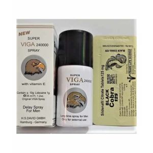 Cart Shop Viga 240000 Delay Spray With Black Cobra Tablets