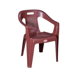 Boss Full Plastic Flamings Chair (B-102)-Chocolate