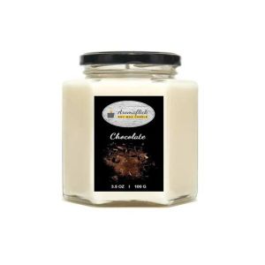 Aromaflick Chocolate Hexagonal Jar Soy Candle