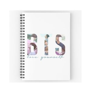 Clear Choice Printed BTS Logo Notebook (0002)