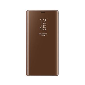 Samsung Clear View Standing Brown Cover For Galaxy S9