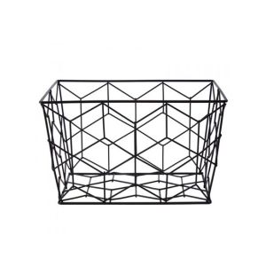 Premier Home Vertex Contour Storage Basket - Black (507027)