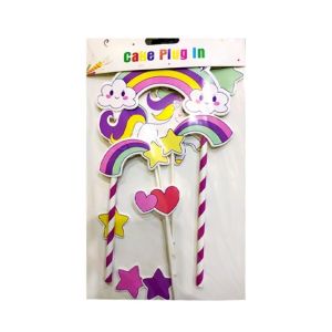 S&S Co Unicorn Props Cake Plugin Topper