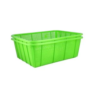 Appollo Rainbow Basket Large (Pack Of 2)-Green