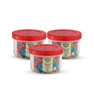 Appollo Smart Mini Jar Large (Pack Of 3)-Red