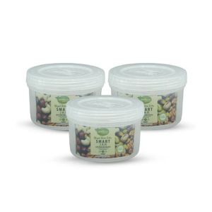 Appollo Smart Mini Jar Medium (Pack Of 3)-White