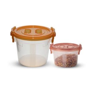 Appollo Handy Container Junior (Pack Of 2)-Brown