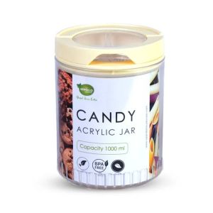 Appollo Candy Acrylic Jar Large-Cream