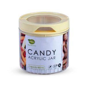 Appollo Candy Acrylic Jar Medium-Cream