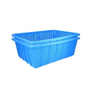 Appollo Rainbow Basket Medium (Pack Of 2)-Blue