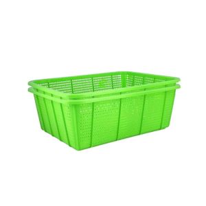 Appollo Rainbow Basket Medium (Pack Of 2)-Green