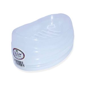 Appollo Glow Bath Soap Dish (Pack Of 2)-White