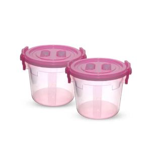 Appollo Handy Junior Food Storage Container (Pack Of 2)-Peach