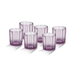 Appollo Real Acrylic Glass M-3 (Pack Of 6)-Purple