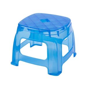 Appollo Transparent Glow Bath Stool-Blue