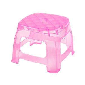 Appollo Transparent Glow Bath Stool-Pink