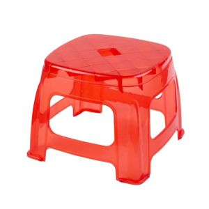 Appollo Transparent Glow Bath Stool-Red