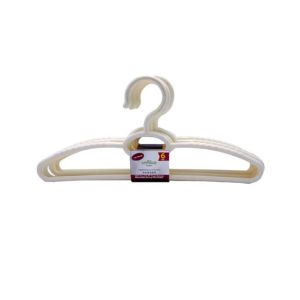 Appollo Premio Clothes Hanger (Pack Of 6)-Cream