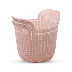 Appollo Grace Basket M-3 (Pack Of 2)-Peach