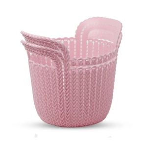 Appollo Grace Basket M-3 (Pack Of 2)-Pink