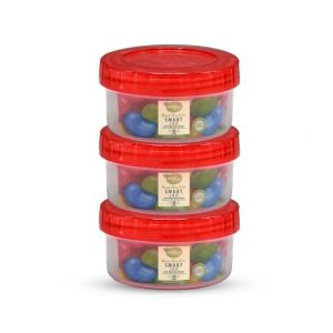 Appollo Smart Mini Jar Small (Pack Of 3)-Red