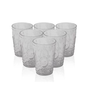 Appollo Party Acrylic Glass M-9 (Pack Of 6) -Natural