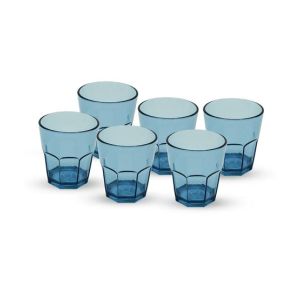 Appollo Party Acrylic Glass M-4 (Pack Of 6) -Blue