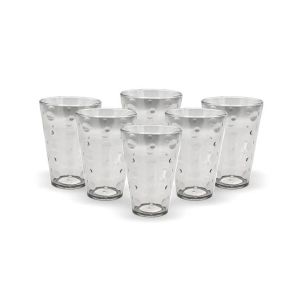 Appollo Party Acrylic Glass M-3 (Pack Of 6)-Natural